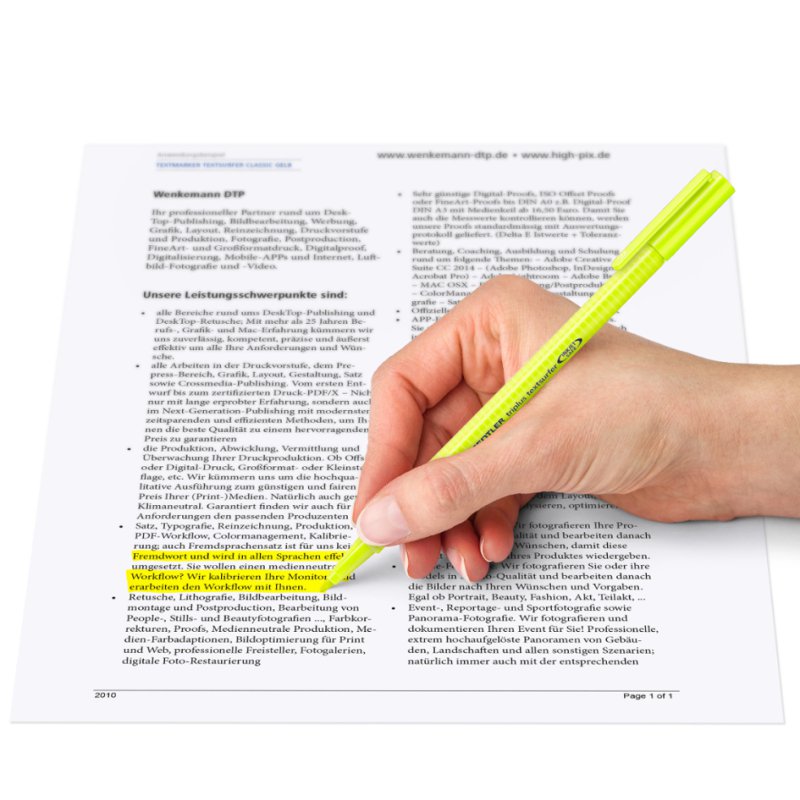 STAEDTLER surligneur triplus textsurfer, triangulaire, ensemble 4 pièces, jaune/rose/orange/vert